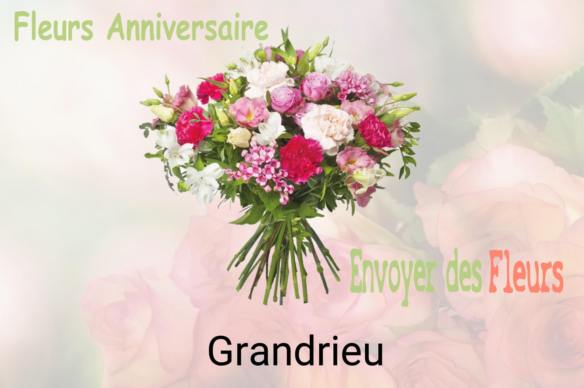 Bouquet de fleurs d’anniversaire livré à Grandrieu