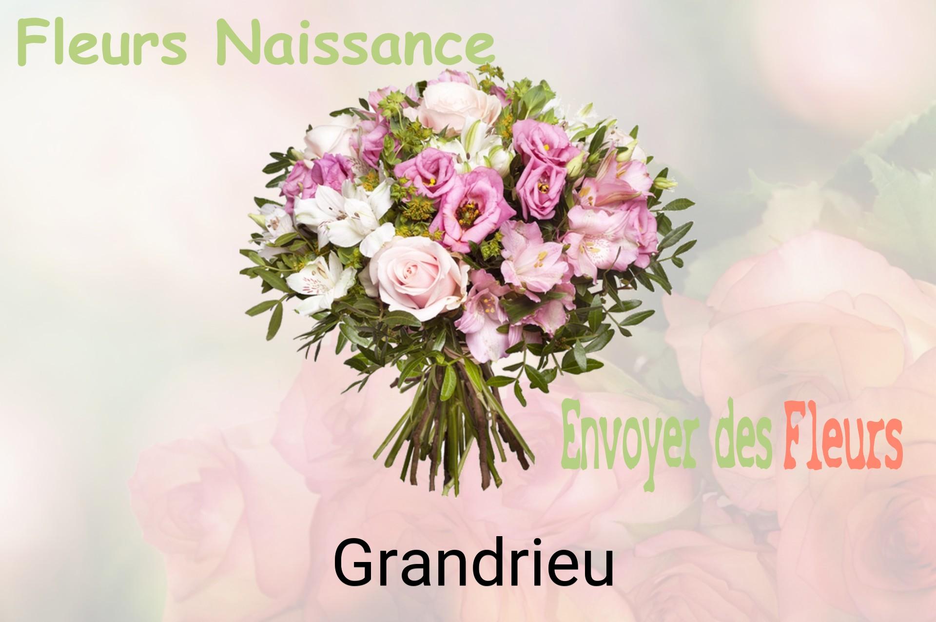 Bouquet de fleurs de naissance livré à Grandrieu